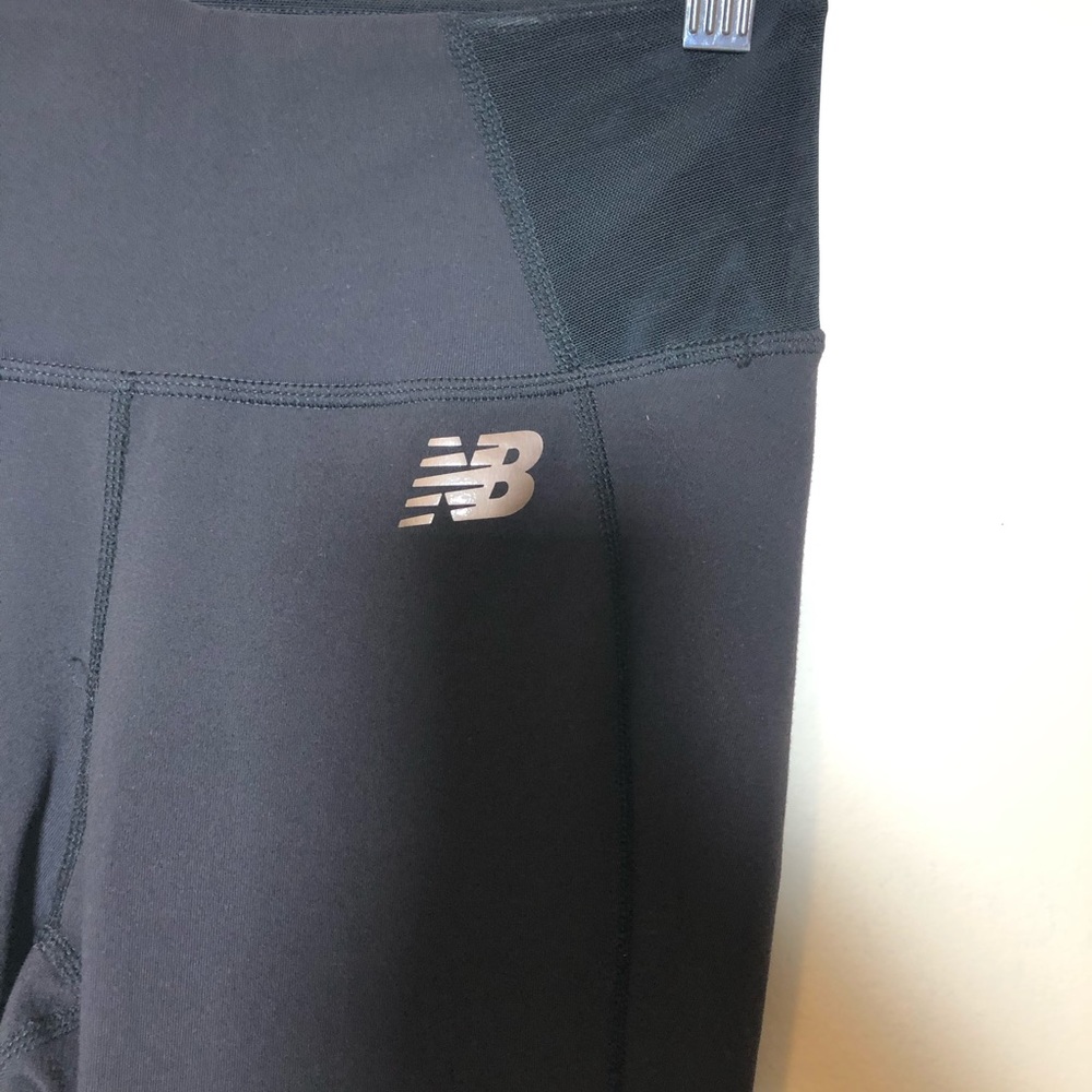 New balance athletic yoga pants mesh cutouts XS
